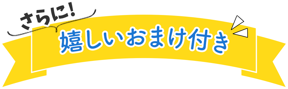 嬉しいおまけ付き